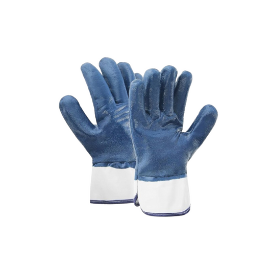 Blue Nitrile Coated Gloves