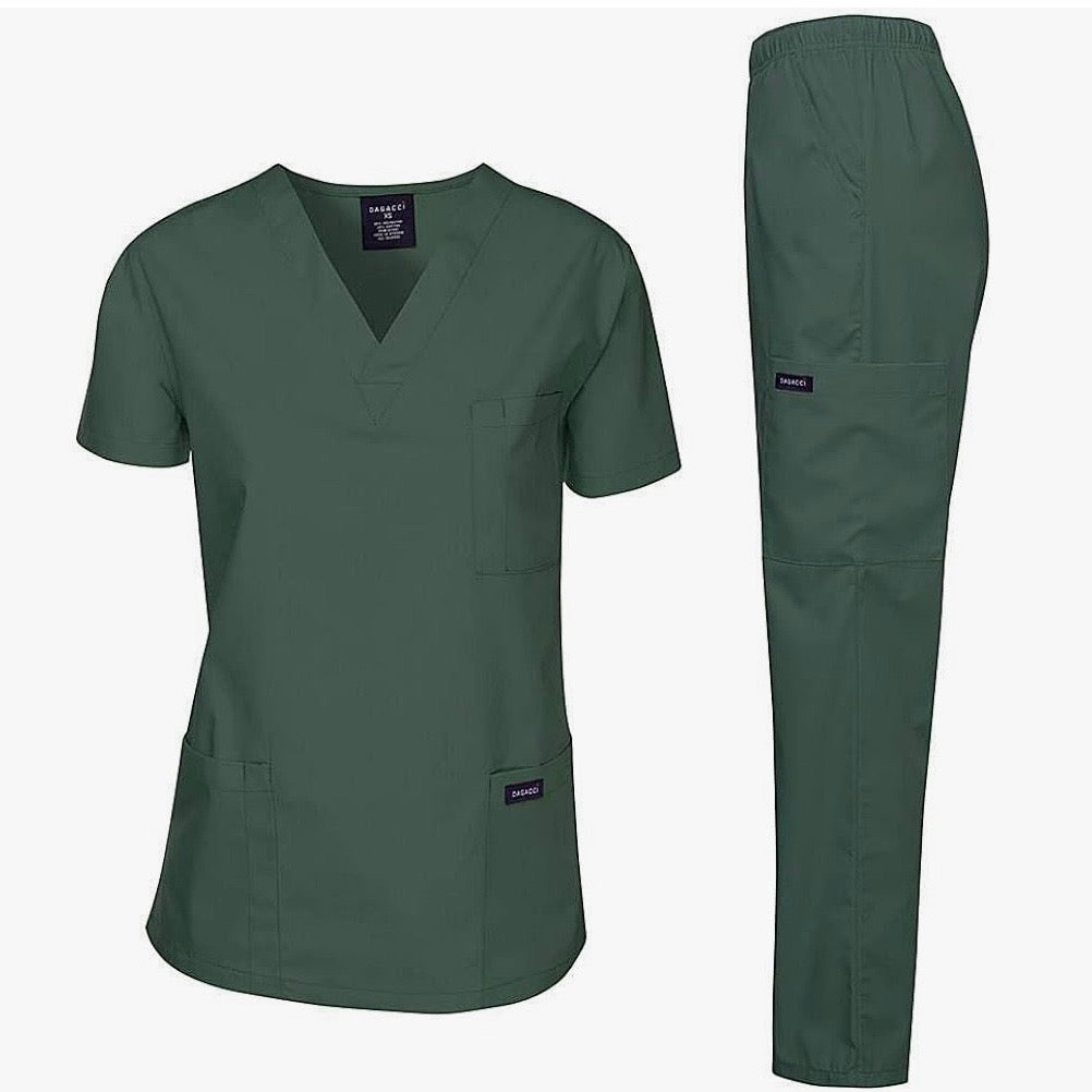 Scrub Set Forest Green