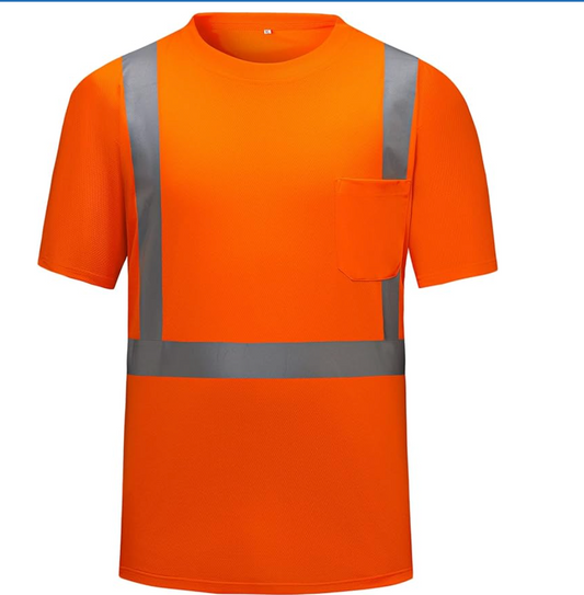Hi Visibility Short Sleeve Shirt - Orange