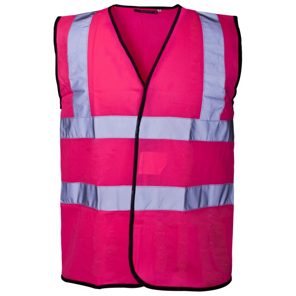 Hi Visibility Safety Vest -Pink