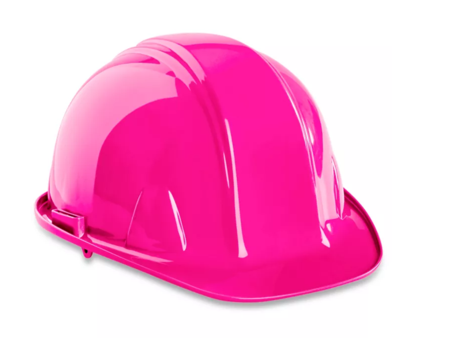Hard Hat with Peak-Pink
