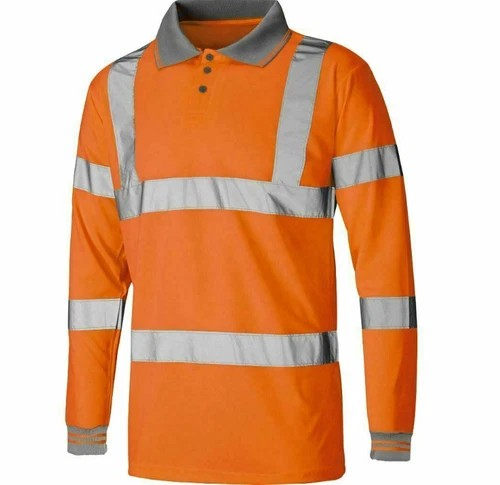 Hi Vis Long Sleeve Polo