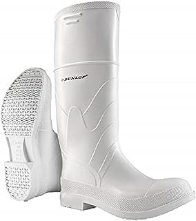 Dunlop White Rubber Boots