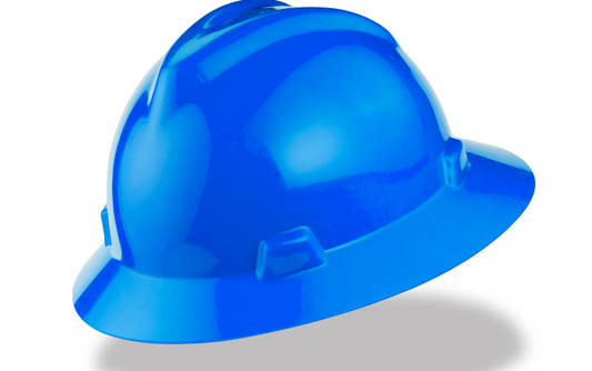 Full Brim Hard Hat- Blue