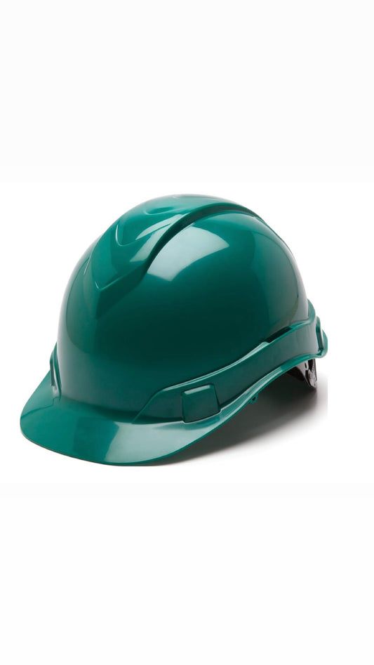 Hard Hat with Peak Green