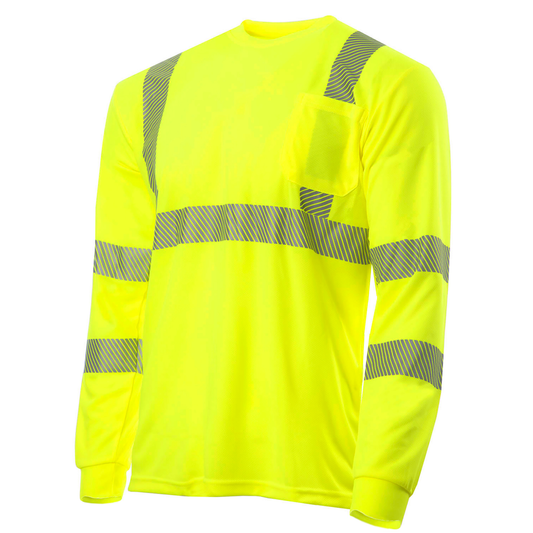 Hi Visibility Long Sleeve Lime T-Shirt