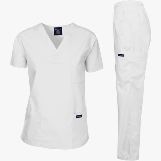 Scrub Set White