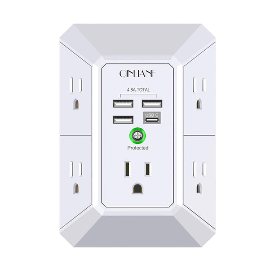 5 outlet surge  protector with USB port