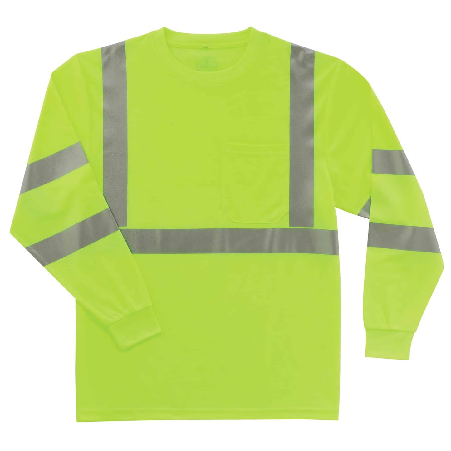Hi Visibility Long Sleeve T-Shirt- Lime