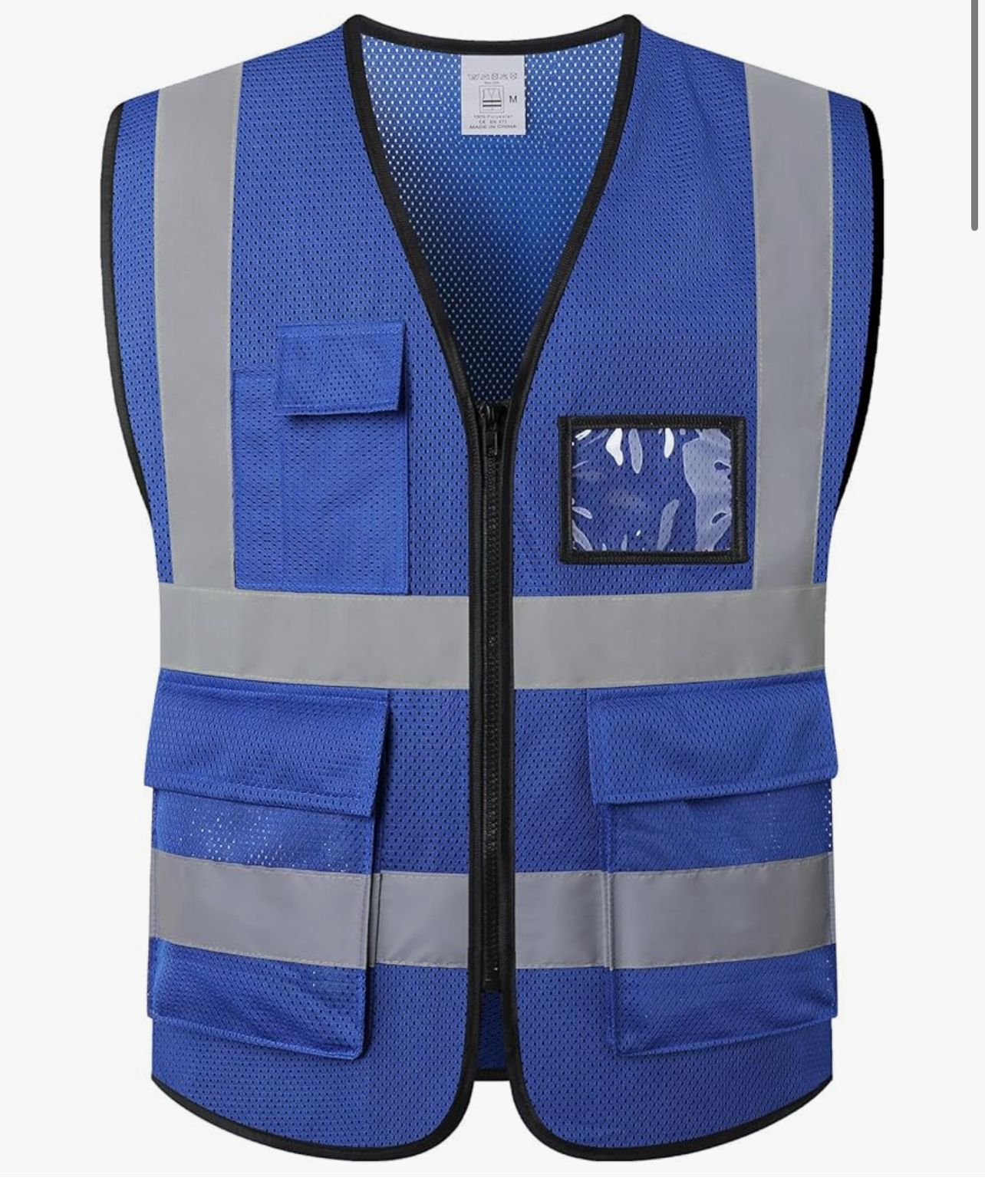 Hi Visibility Safety Blue Vest
