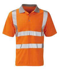 Hi Visibility Short Sleeve Polo Shirt- Orange