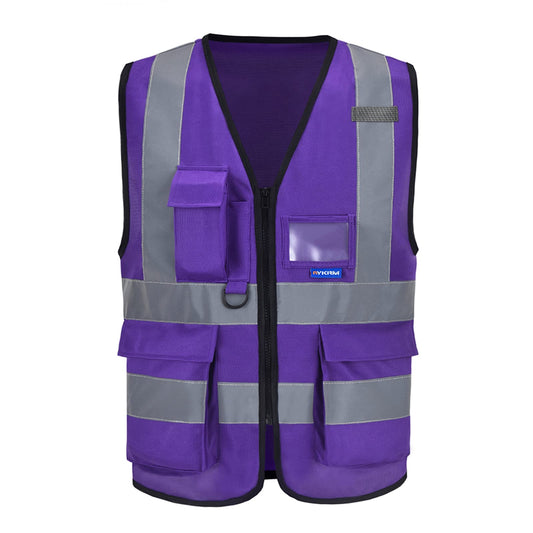Hi Visibility Safety Vest-Purple