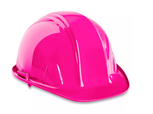 Hard Hat with Peak-Pink