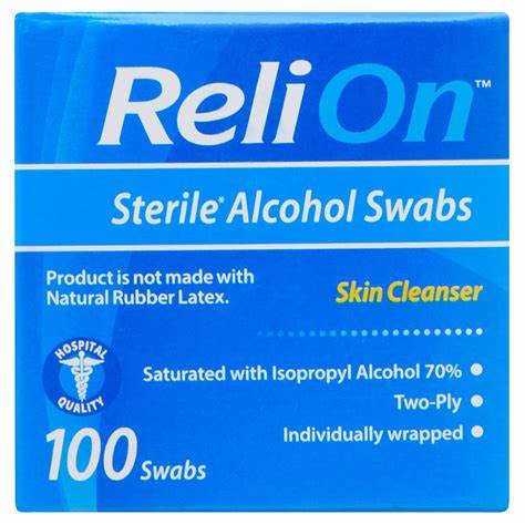 ReliOn Sterile Alcohol Swabs